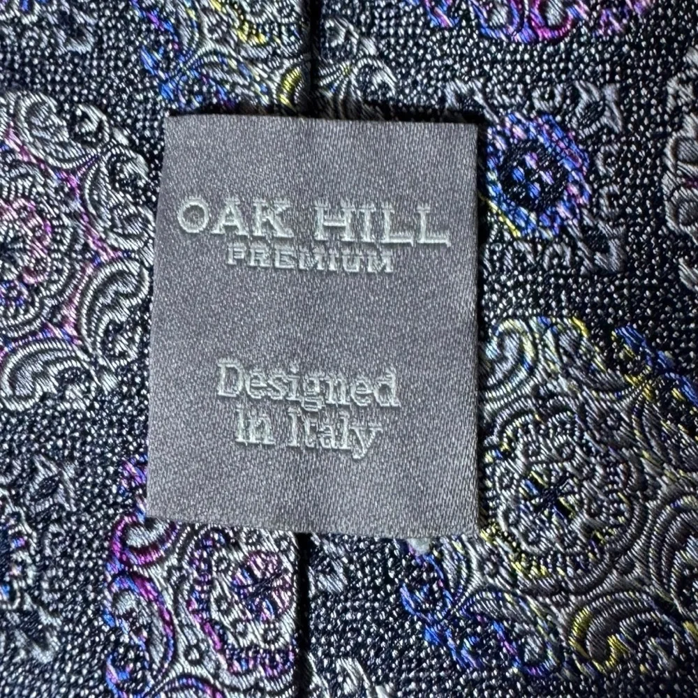 Oak Hill Men Silk Tie Textured Quiet Luxury Old Money Formal Professional Church